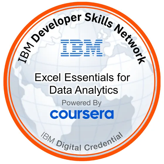 IBM Excel Essentials for Data Analytics