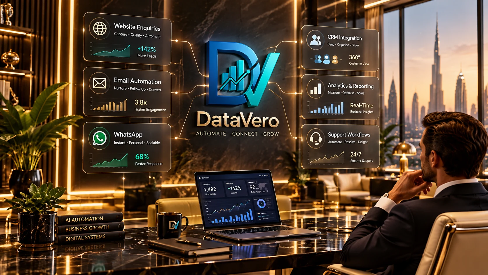 Illustrative DataVero human in the loop AI workflow