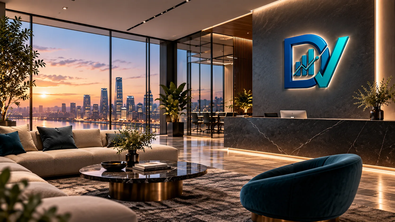 Illustrative DataVero executive client lounge