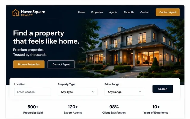 HavenSquare Realty project preview