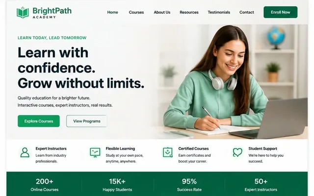 BrightPath Academy project preview