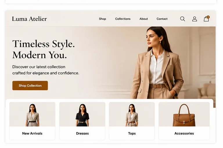 Luma Atelier website preview